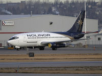 C-GTUK @ YYC - This Nolinor Aviation Classic Boeing 737-2 parked near the Shell after flying in the night before from CYMX