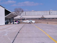 N3381C @ KLNK - Cleaning out the hanger - by Gary Schenaman