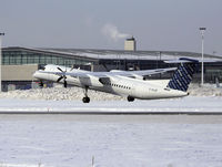 C-GLQF @ CYOW - Brand new Porter DHC-8-402 taking off Rwy 25