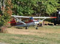 N461BG @ NY94 - Lovely 1996 Citabria watches the action of the oldtimers at Old Rhinebeck from the comfort of a shade tree. - by Daniel L. Berek