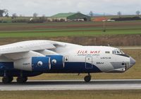 4K-AZ100 @ LOWW - Azerbaijan Cargo Silk Way IL-76D-90 - by Delta Kilo