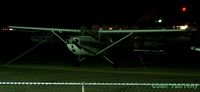 N7081Q @ PVG - Had to get her tied down at night
