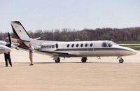 N91B @ CLE - Cessna 550 on the ramp at Cleveland in 1997