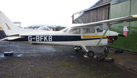G-BFKB @ EGBD - Cessna F172N at Derby Eggington  - a visitor from its base at Sleap airfield - by Terry Fletcher