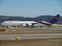 HS-TNE @ LSZH - Flight TG 971 to Bangkok - by Didier Gerber