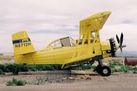 N8712H @ U94 - 1975 Ag-Cat G-164A, #1486.  R-1340-S3H1G geared engine, 350 gallon hopper.  Red Baron Ag Service - Hazelton, Idaho.