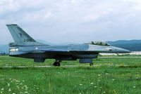 J-016 @ LZSL - This F-16 was one of the Co-operative Change participants.