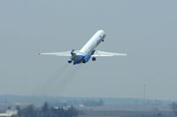N873GA @ CID - Airborne off Runway 27, heading for Orlando SFB - by Glenn E. Chatfield