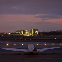 N723AJ @ PDK - Dawn at PDK in front of the CDC - by TranceMist