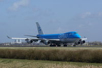 PH-CKB @ EHAM - Just after landing on the Polderbaan at Schiphol - by Jan Bekker