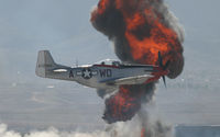 N151DM @ LSV - Aviation Nation 2007 - With Pyro - by Mark Silvestri