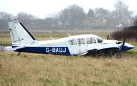 G-BAUJ @ EGTC - Abandoned Aztec at Cranfield