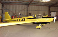 G-FLKS - Hangared at Dunstable Downs - by Terry Fletcher