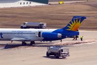 N876GA @ CID - Fuel spill - by Glenn E. Chatfield