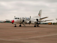 LY-RUN @ EGVA - SAAB 340A/Danish Air Transport/RAF Fairford - by Ian Woodcock