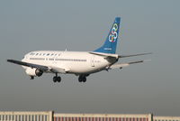 SX-BKT @ EBBR - several seconds before landing on rwy 25L - by Daniel Vanderauwera
