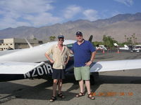 N201RA @ KPSP - Me and big Markie - by Tim Smilovitch
