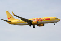 D-AHFR @ EDSB - TUIfly Boeing 737-8K5 - by G.Rühl