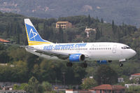 F-GFUI @ LGKR - Axis Airways 737-300 - by Andy Graf-VAP