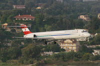 OE-LME @ LGKR - Austrian Airlines MD83