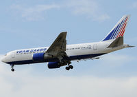 EI-DBW @ LEBL - TRANS SOVIET on final to RWY 25R. - by Jorge Molina