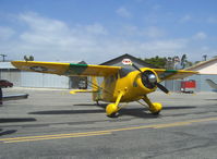 N5553N @ SZP - 1944 Howard DGA-15P P & W R985-AN Wasp Junior 450 Hp, Built as US Navy NH-1 'Nightingale' navigation trainer in authentic colors. The green stripe denoted Instrument trainers. - by Doug Robertson