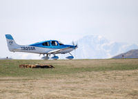 N825SR @ KAPA - Postion and Hold for 17L with Pikes Peak in the background. - by Bluedharma