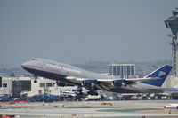 N121UA @ KLAX - Boeing 747-400 - by Mark Pasqualino
