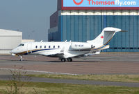 TC-KAR @ EGGW - Turkish Bizjet arrives for Chelsea v Fenerbache Soccer match - by Terry Fletcher