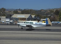 N4786H @ SZP - 1979 Mooney M20J 201, Lycoming IO-360 A&C 200 Hp, landing roll Rwy 22 - by Doug Robertson