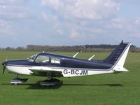 G-BCJM @ EGBK - Cherokee 140 visiting Sywell