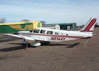 N8144Y @ MIC - Tied down on the west side of the airport - by Timothy Aanerud