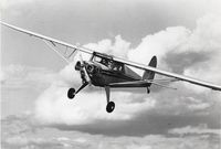 N71808 @ PUW - 1989 photo of Luscombe N71808 over Pullman, WA - by Kent Wien