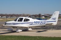 N883CD @ DPA - Waiting to taxi at DuPage
