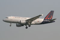 OO-SSP @ EBBR - arrival of flight SN3192 to rwy 25L