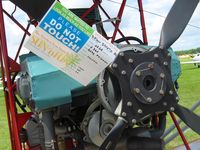 N28GR @ LAL - The sign says powered by 0-360, gross weight 1700, cruises at 60, lands at 50.  Sun N Fun 2008 - by Bob Simmermon