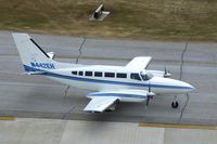 N442EH @ CID - Taxiing to Landmark - by Glenn E. Chatfield