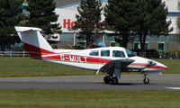 G-MULT @ EGHH - Beech 76 about to depart Bournemouth - by Terry Fletcher