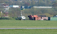 N6NE @ EGHI - This Lockheed Jetstar was involved in a landing accident at Southampton many years ago - when it was WFU it was moved to the fire dump - and amazingly is still standing !!! - by Terry Fletcher