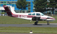 G-BZNN @ EGHH - Beech 76 about to depart Bournemouth - by Terry Fletcher