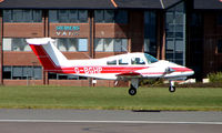 G-BGHP @ EGHH - Beech 76 arriving at Bournemouth - by Terry Fletcher