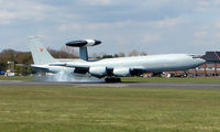 ZH105 @ EGHH - One of two AWACS E3 Sentries to land within the hour - breaking the monopoly of the local General Aviation scene - by Terry Fletcher