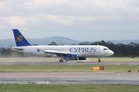 5B-DBC @ EGCC - Taken at Manchester Airport on a typical showery April day - by Steve Staunton