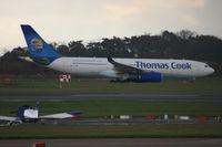 G-OJMC @ EGCC - Taken at Manchester Airport on a typical showery April day - by Steve Staunton