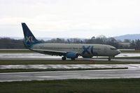 G-XLAN @ EGCC - Taken at Manchester Airport on a typical showery April day - by Steve Staunton