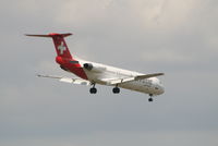 HB-JVC @ EBBR - flight LX780 is descending to rwy 02