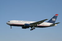 N246AY @ EBBR - flight US750 is descending to rwy 25L - by Daniel Vanderauwera