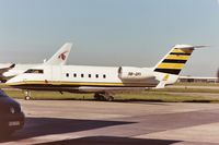 3B-GFI @ EBBR - parked on General Aviation apron (Abelag)