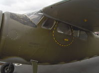 N9848A @ SZP - 1950 Cessna 190 as US Army LC-126, Jacobs R755-A2 300 Hp radial upgrade, the pilot escape hatch shown is a good recognition feature differentiating the LC-126 from the C190 - by Doug Robertson