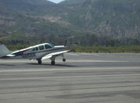 N856R @ SZP - 1959 Beech 35-33 DEBONAIR, Continental IO-470-J 225 Hp, landing Rwy 22 - by Doug Robertson